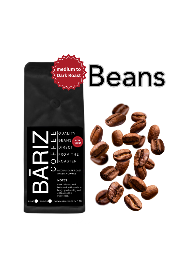 1KG MEDIUM-DARK ROAST Beans