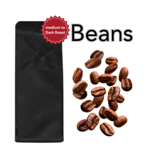 1KG MEDIUM-DARK ROAST Beans (unlabelled)