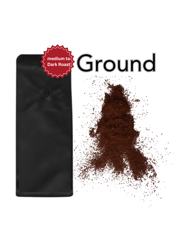 1KG MEDIUM-DARK ROAST Ground (UNLABELLED)